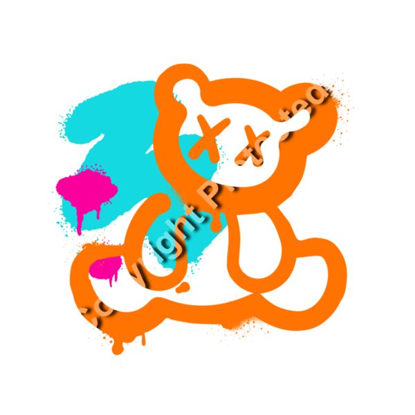 T:Bear - Orange Graffiti  Thumbnail