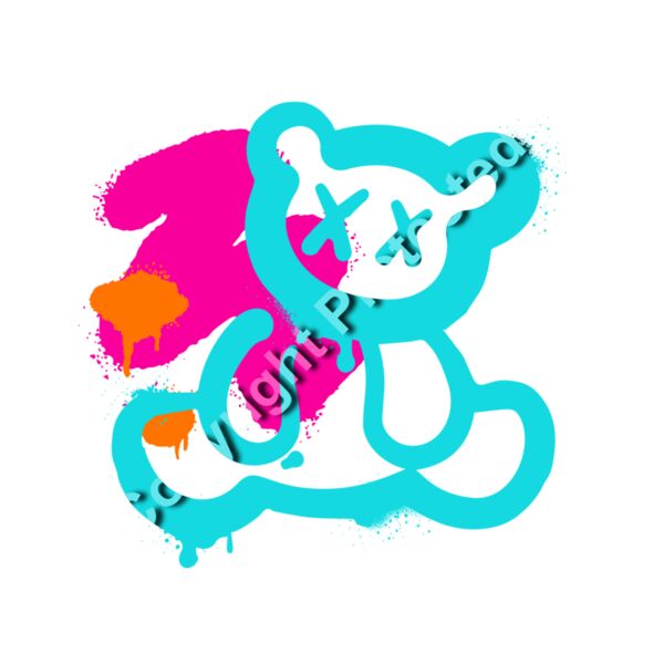 T:Bear - Blue Graffiti  Thumbnail