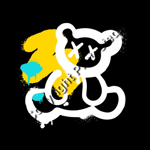 T:Bear - White Graffiti  Thumbnail